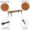 Flash Furniture 60 W, 86 L, 30.25 H, Chrome, Laminate, Particleboard, Plastic, Steel XU-GRP-16CH-A3060CON-60-OAK-T-A-GG - alternate 9